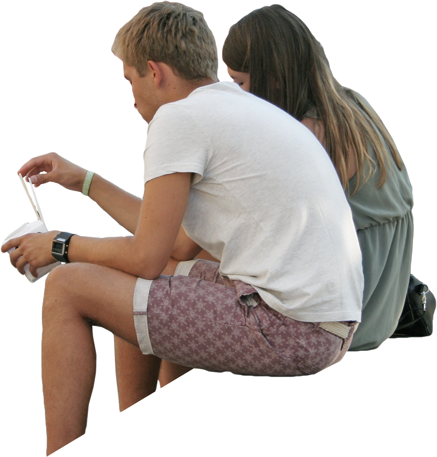 Sitting People Png - People Sitting Back Png (1813x1937), Png Download