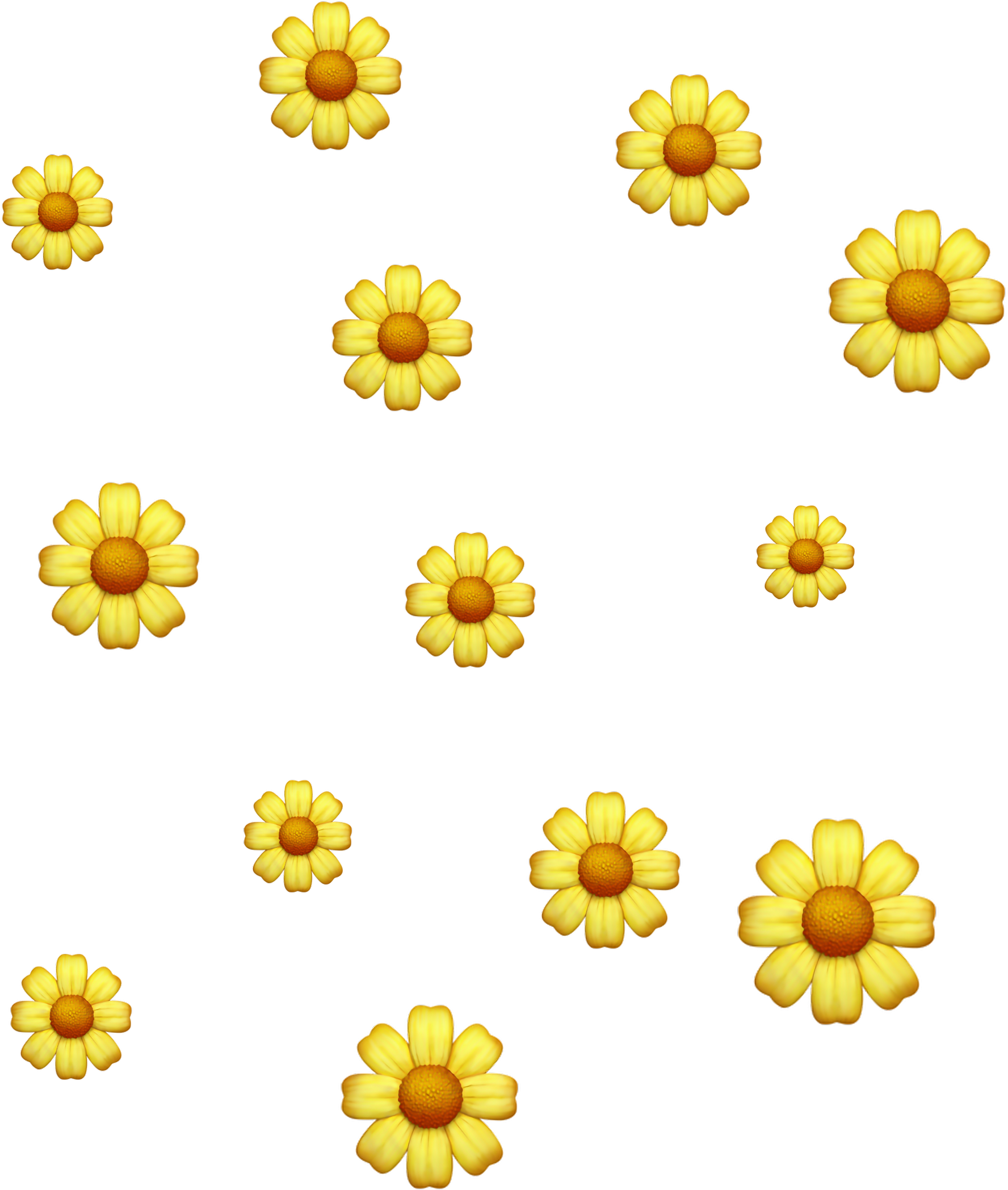 Download Transparent Sunflower Sunfloweremoji Sunflower Emoji Flower