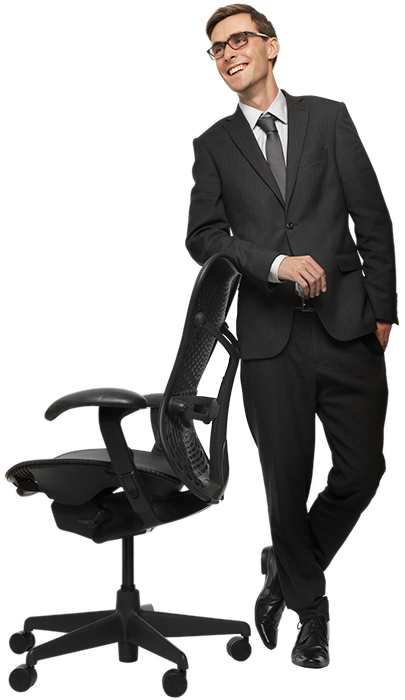 Back To Our People - Persona En Oficina Jpg (405x700), Png Download