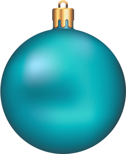 Christmas Blue Ornament Clip Art Clip Art Christmas - Christmas Tree Ball Png (417x510), Png Download