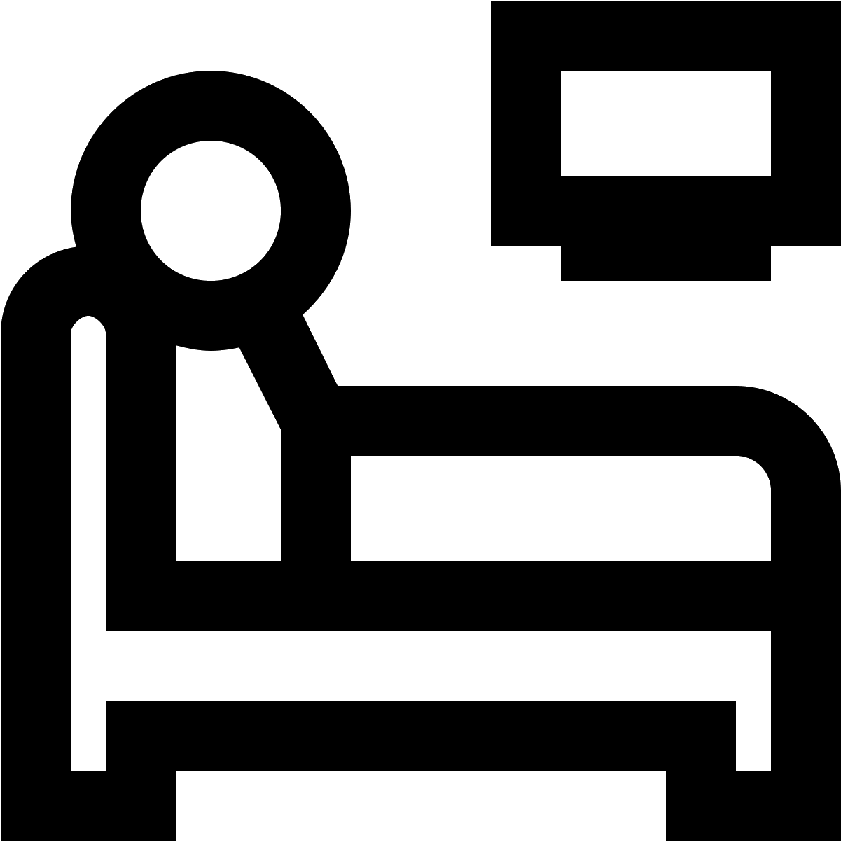 The Image Is Of A Person Sitting Up In Bed - Insomnia Icon (1600x1600), Png Download