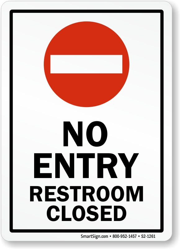 No Entry Restroom Closed Sign - Mydoorsign Notice: Keep This Door Closed (bilingual) (580x800), Png Download
