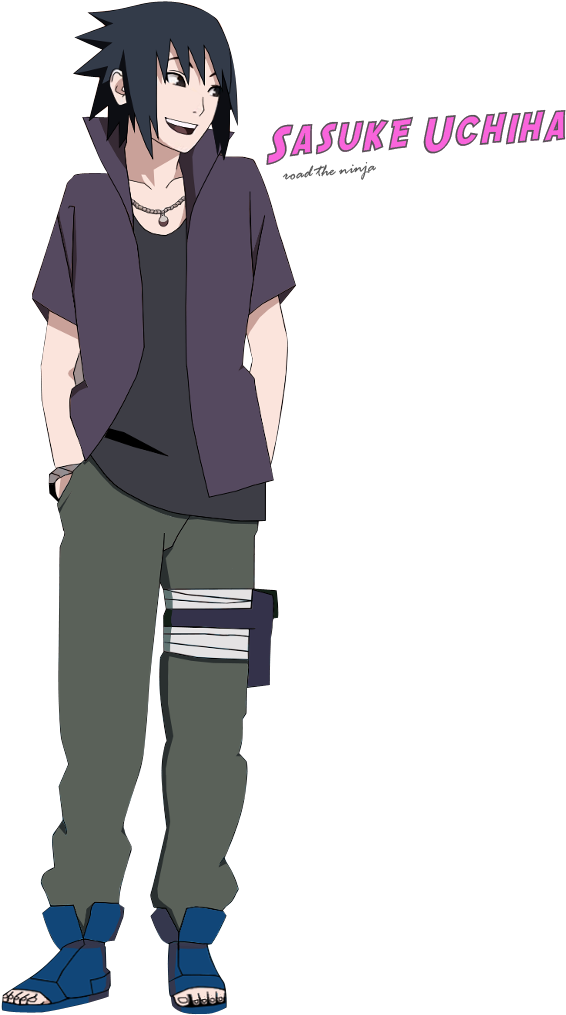Sasuke Uchiha Road The Ninja By Rokkx-d5h4d4x - Sasuke Uchiha Road To Ninja (582x1050), Png Download