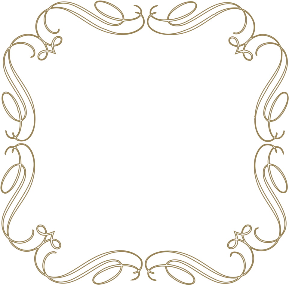 Jpg Free Library Scrollwork Clipart Antique Scroll - Frames Png Vintage (1024x1024), Png Download