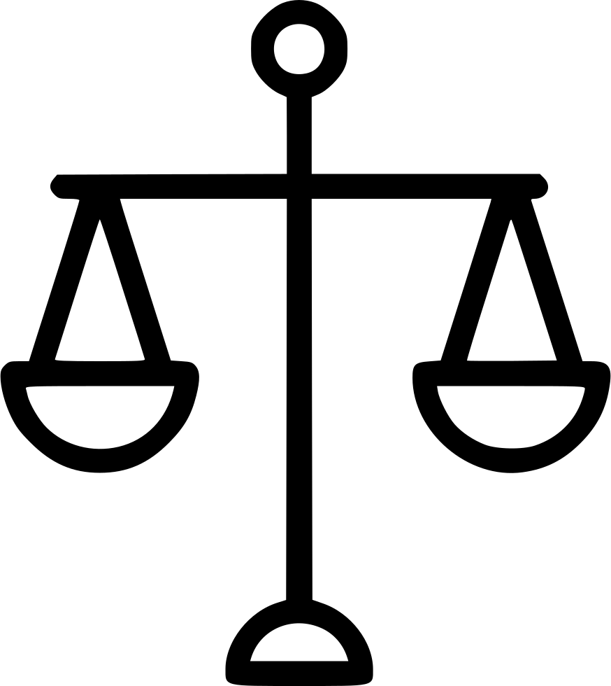 Balance Scale Old Vintage Comments - Justice Scales Icon (874x980), Png Download