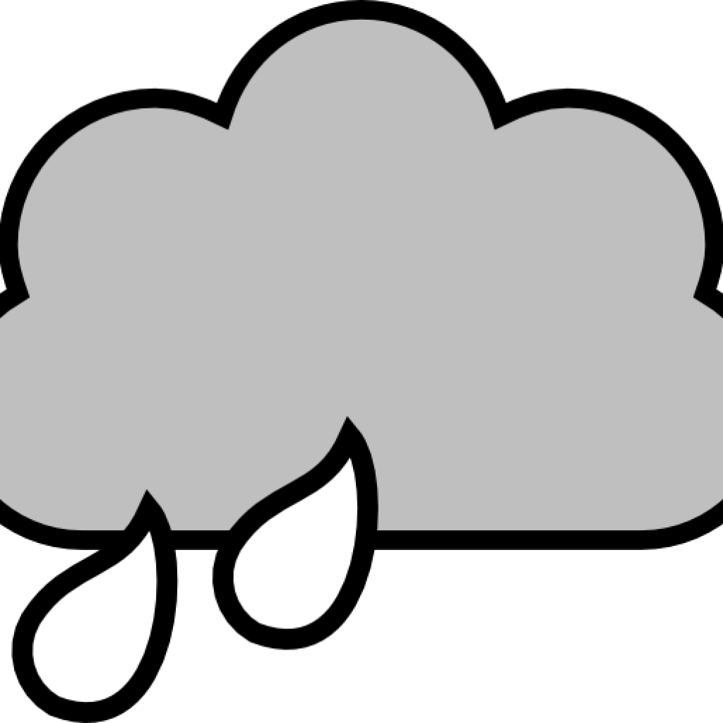 Rain Cloud Clipart Black And White Rain Cloud Clip - Rain Cloud Clipart Png (1024x1024), Png Download