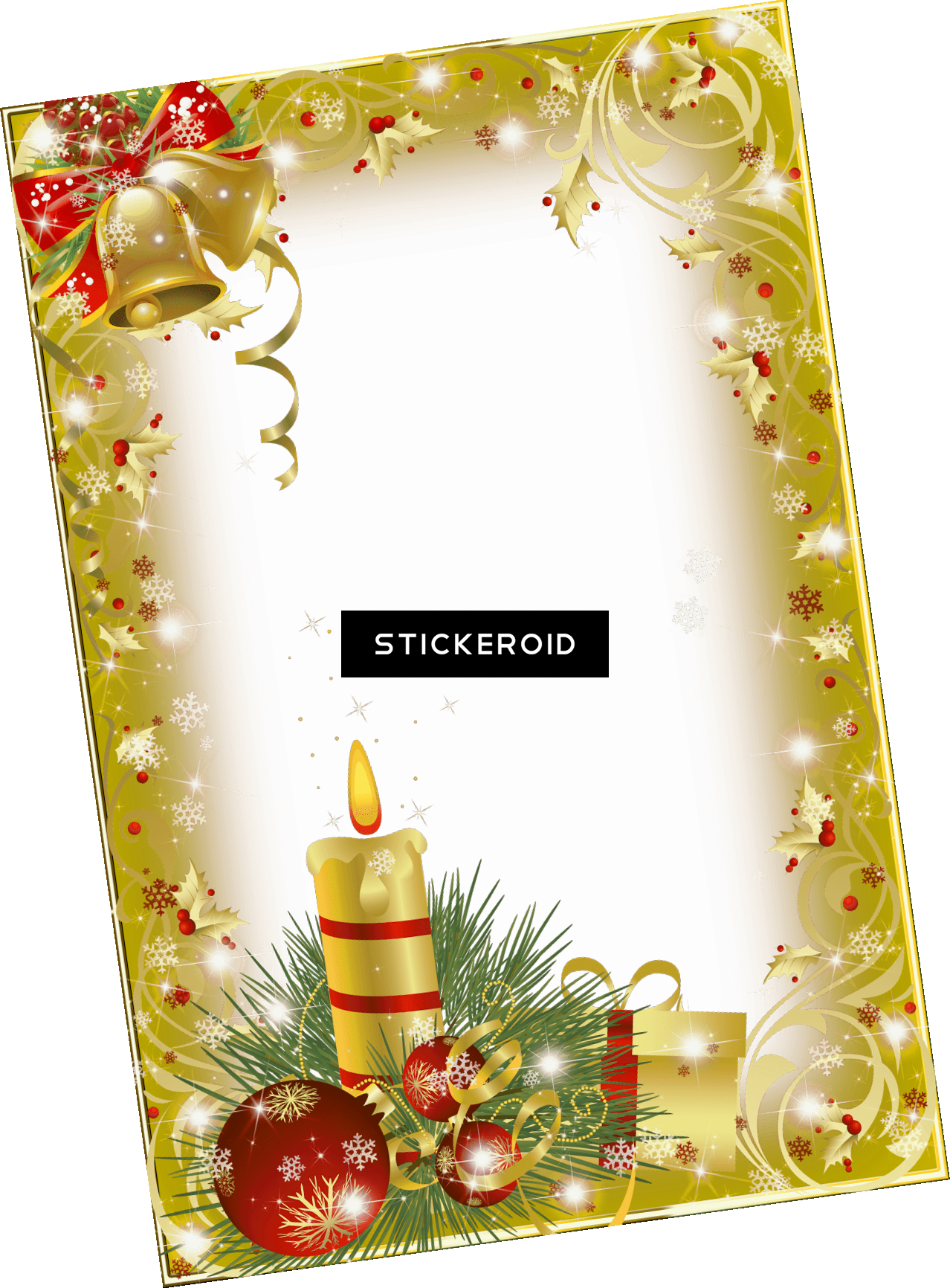 Thug Life Gold Chain Shiny - Vánoční Rámeček (1278x1732), Png Download