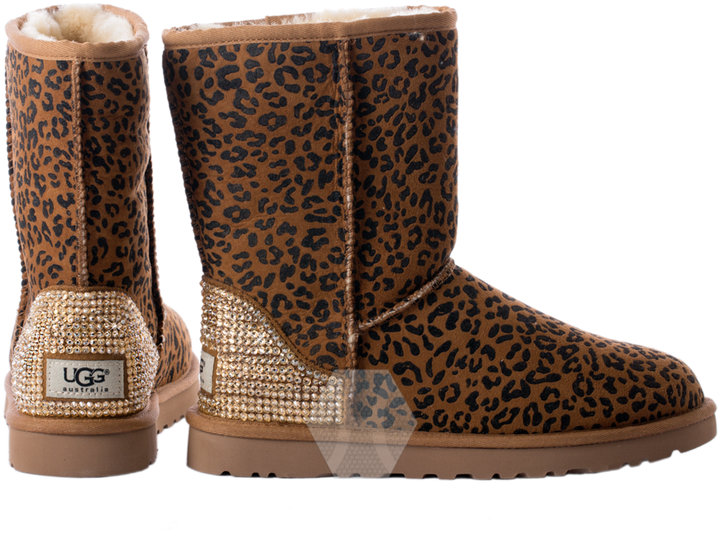 Women's Ugg Classic Short Rosette Frosted By Harriet - Ugg Australia Kids Bailey Bow Rosette Boot Lavender (1024x1024), Png Download