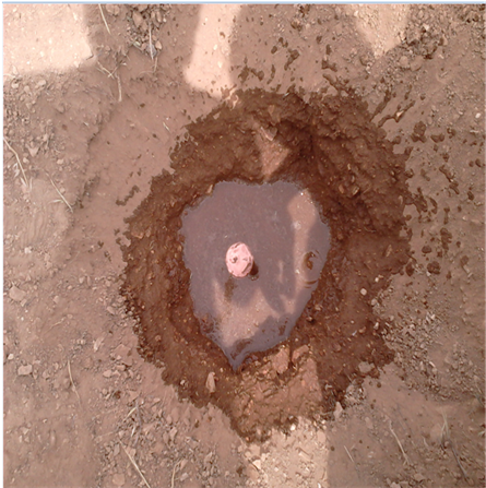 Addition Of The Dead Sea Water To The Hole Of Grounding - Concrete (902x446), Png Download
