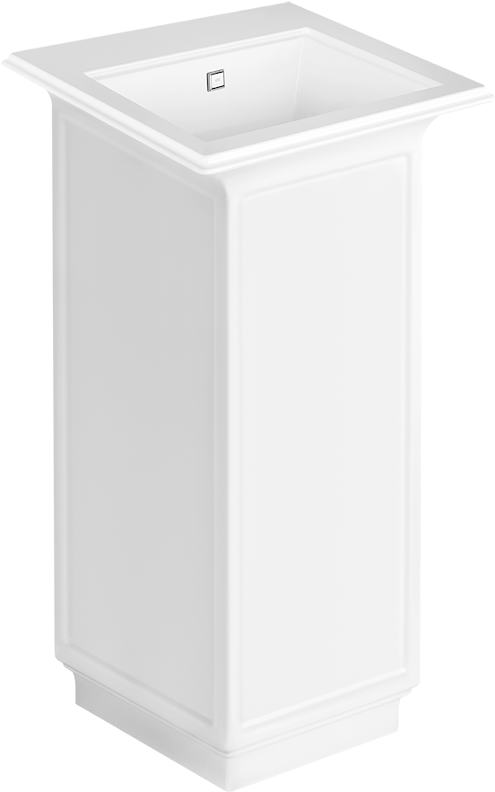 Freestanding Washbasin In Cristalplant® With Overflow - Sink (940x940), Png Download