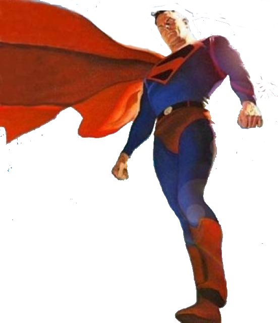 Superman Kingdom Come Render Clipart Superman Kingdom - Man Of Steel Alex Ross (551x640), Png Download