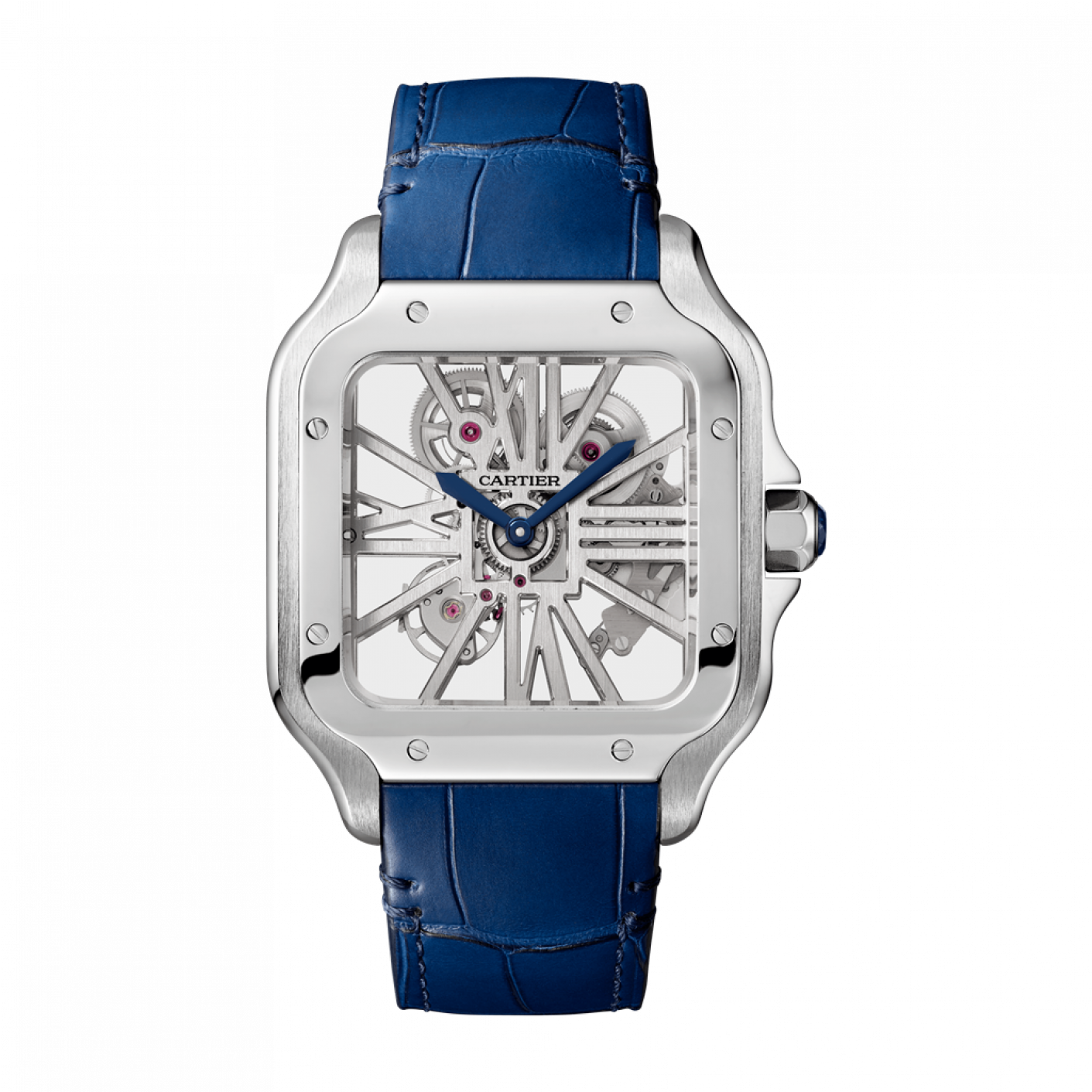 Cartier Santos De Cartier Skeleton (1410x1800), Png Download