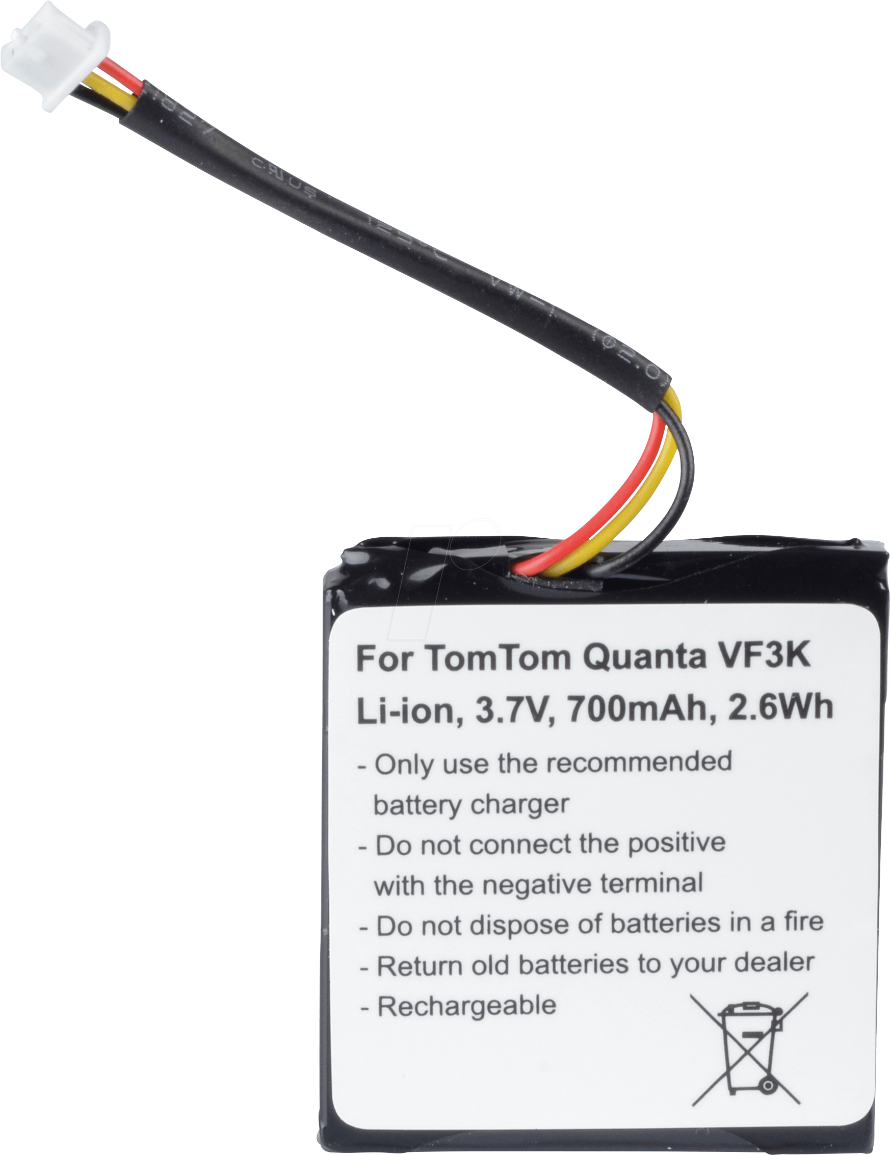 Gps Navigation Battery For Tomtom Quanta, 700 Mah Frei - Navigationsgeräteakku, Tomtom Quanta, Li-ion, 700 Mah (1810x2340), Png Download
