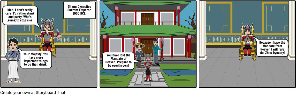 Shang Dynasty Fall - Cartoon (1164x385), Png Download