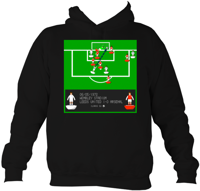 Iconic Moments 'allan Clarke Leeds V Arsenal 1972 Fa - Hoodie (680x676), Png Download