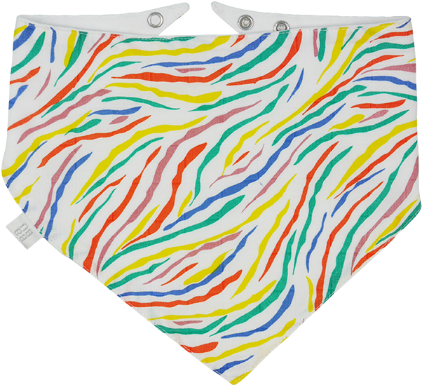 Dribble Bib Zebra Multi (644x878), Png Download