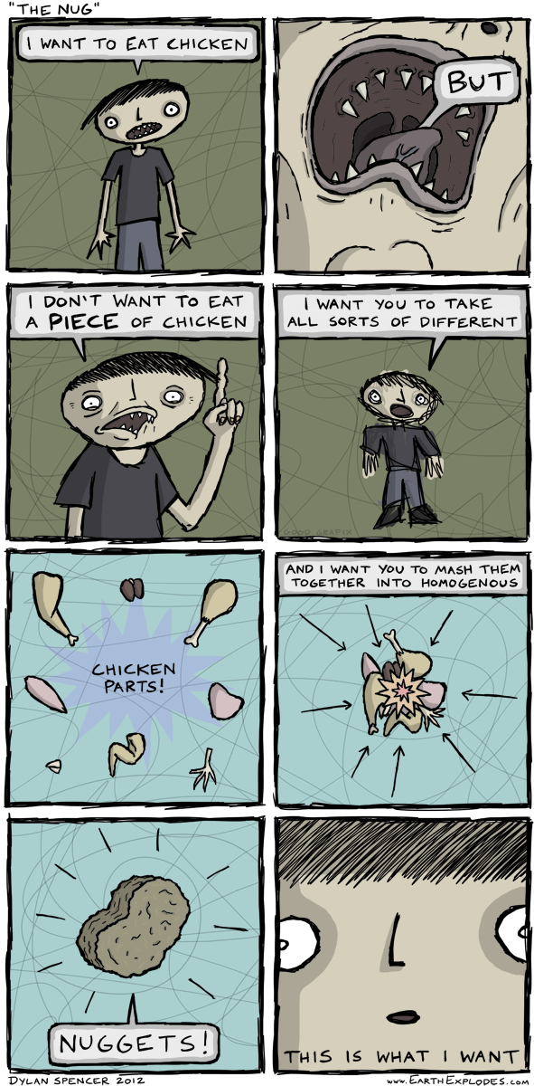 And Then The Earth Explodes - Cartoon (800x1209), Png Download