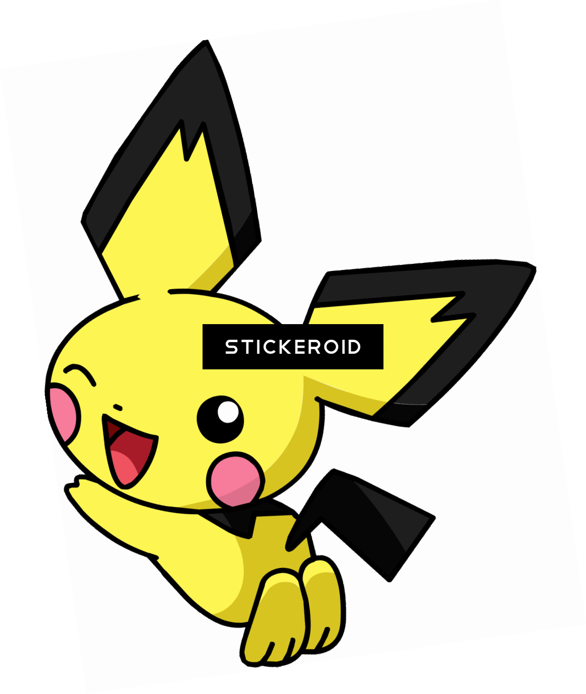 Anime Pokemon Cartoons - Pichu (1166x1381), Png Download