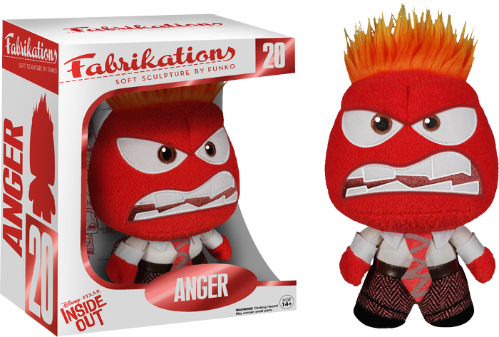 Anger Fabrikations Plush - Inside Out Pop Vinyl Disney (700x473), Png Download