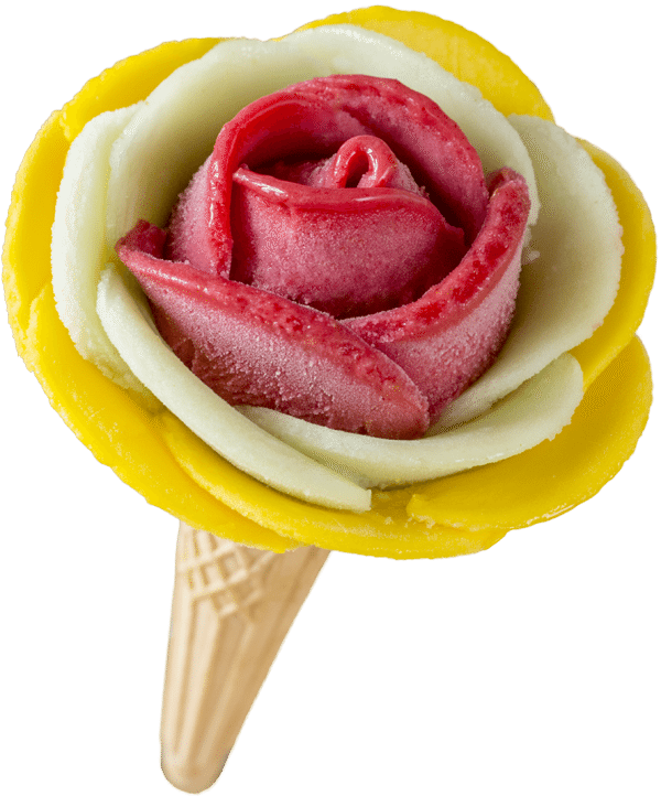 Give In To Temptation - Rose Ice Cream Png (600x722), Png Download