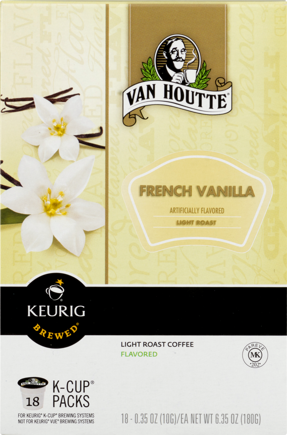 Van Houtte French Vanilla Coffee Keurig K Cups 18 Count (1800x1800), Png Download