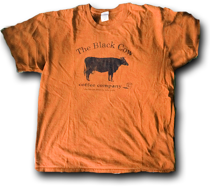 The Black Cow Coffee Co 4 Old Post Rd S, Croton On - Black Cow Shirt (727x694), Png Download