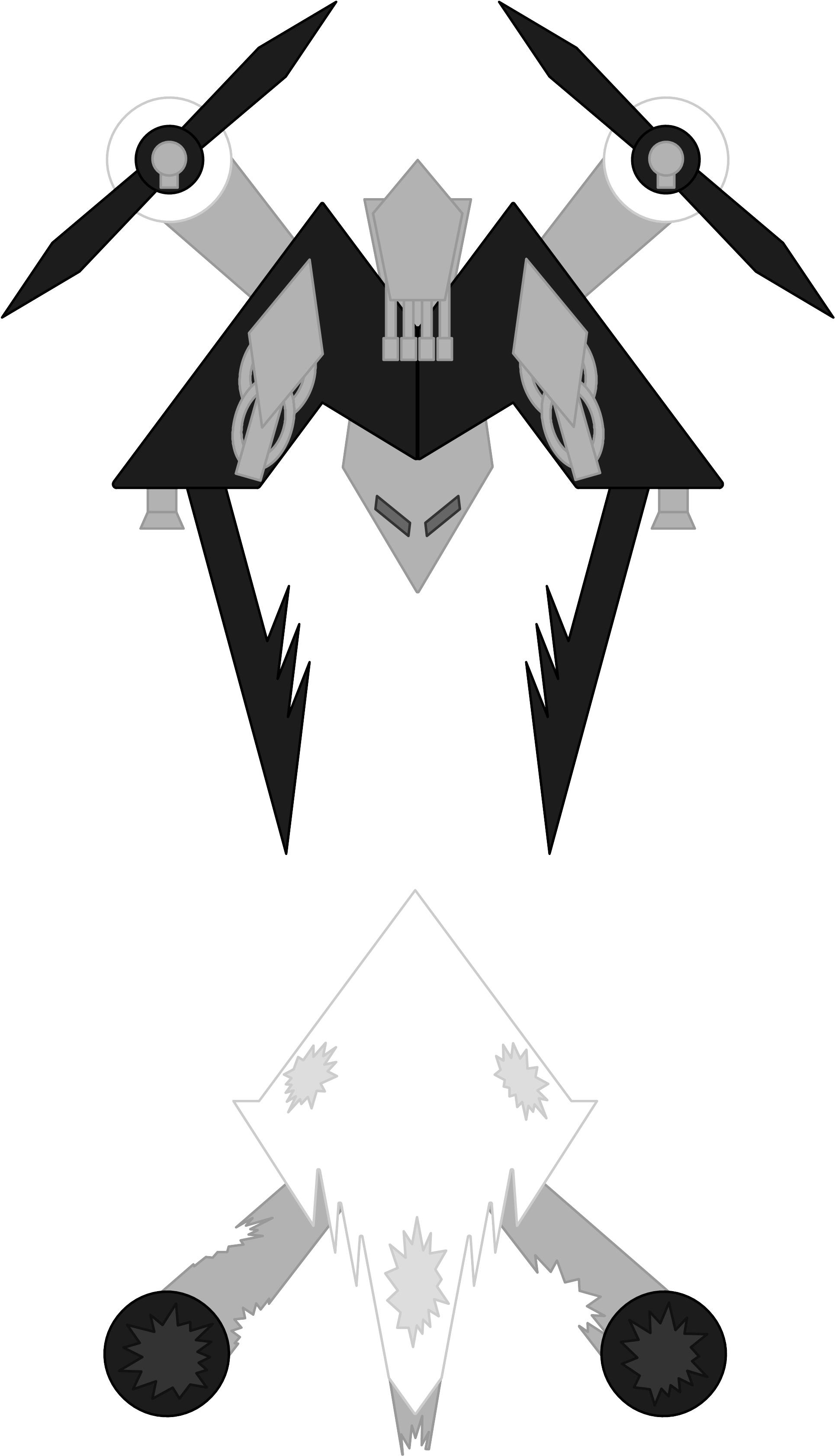 Black Sun Vehicle Destroyed (1935x3387), Png Download