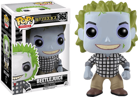 Beetlejuice Plaid Suit Pop Vinyl Figure - Funko Pop Beetlejuice Hot Topic (600x600), Png Download