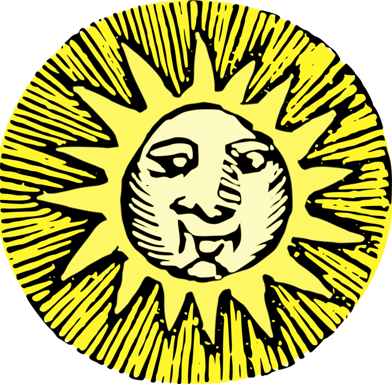 Line Art Computer Icons Black And White Black Sun - Let The Sun Shine Magnets (765x750), Png Download