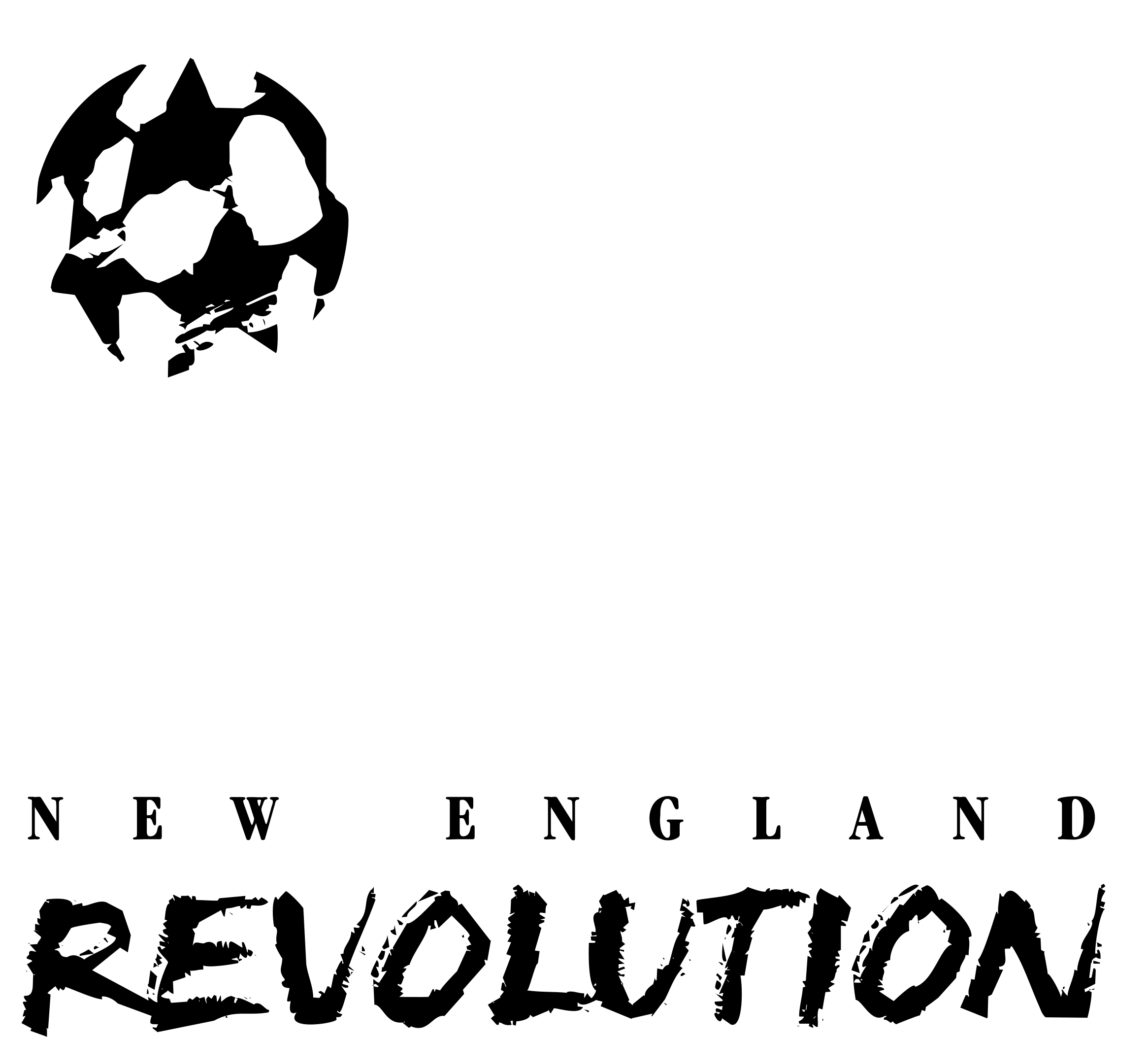 Revolution Logo Black And White - New England Revolution Logo Png (2400x2400), Png Download