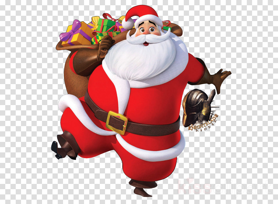 Download Merry Christmas Cowboys Fans Clipart Santa - Santa Claus Png (900x660), Png Download
