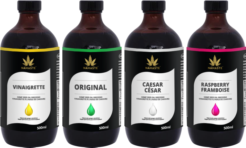 Namaste Hemp Oil Mockup Oil Dressing V=1529101363 (900x700), Png Download