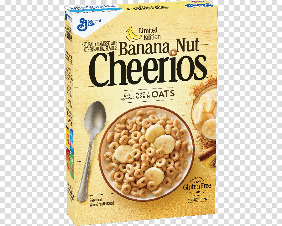 Banana Nut Cheerios Clipart General Mills Banana Nut (900x720), Png Download