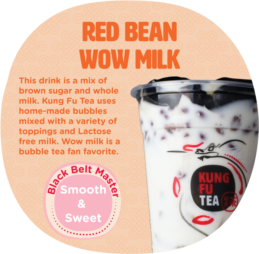 Download Red Bean Wow Milk From Kung Fu Tea Kung Fu Tea Full Size PNG Image PNGkit