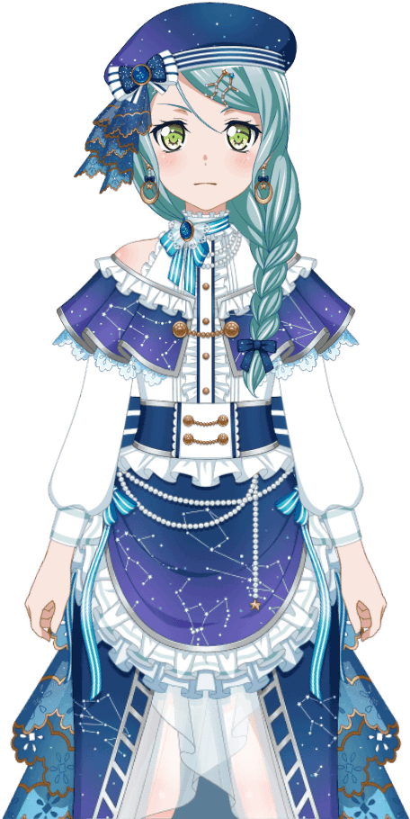 Starry Sky Seen By The Twins Live2d Model - Cartoon (768x1024), Png Download