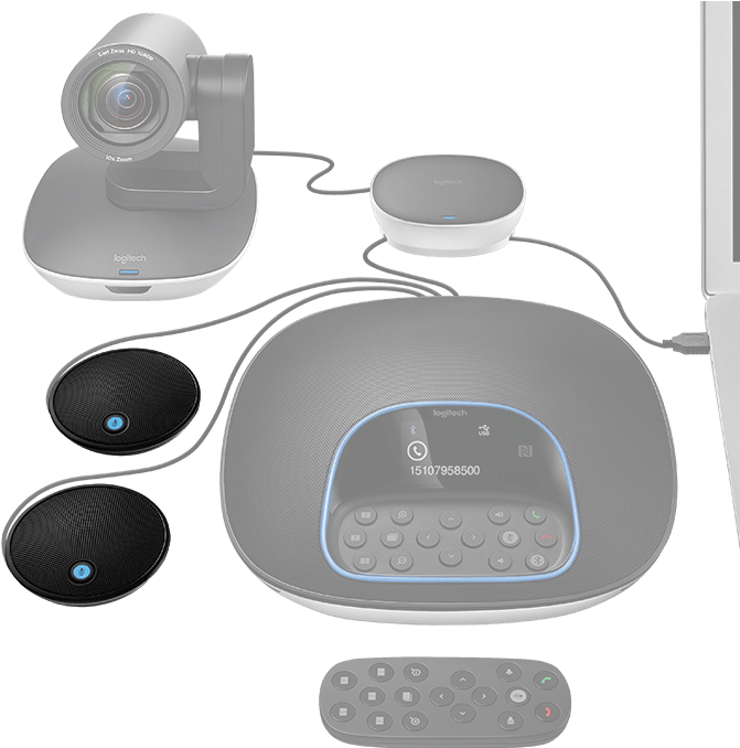 Group Expansion Mics - Logitech Group Expansion Microphone (800x687), Png Download