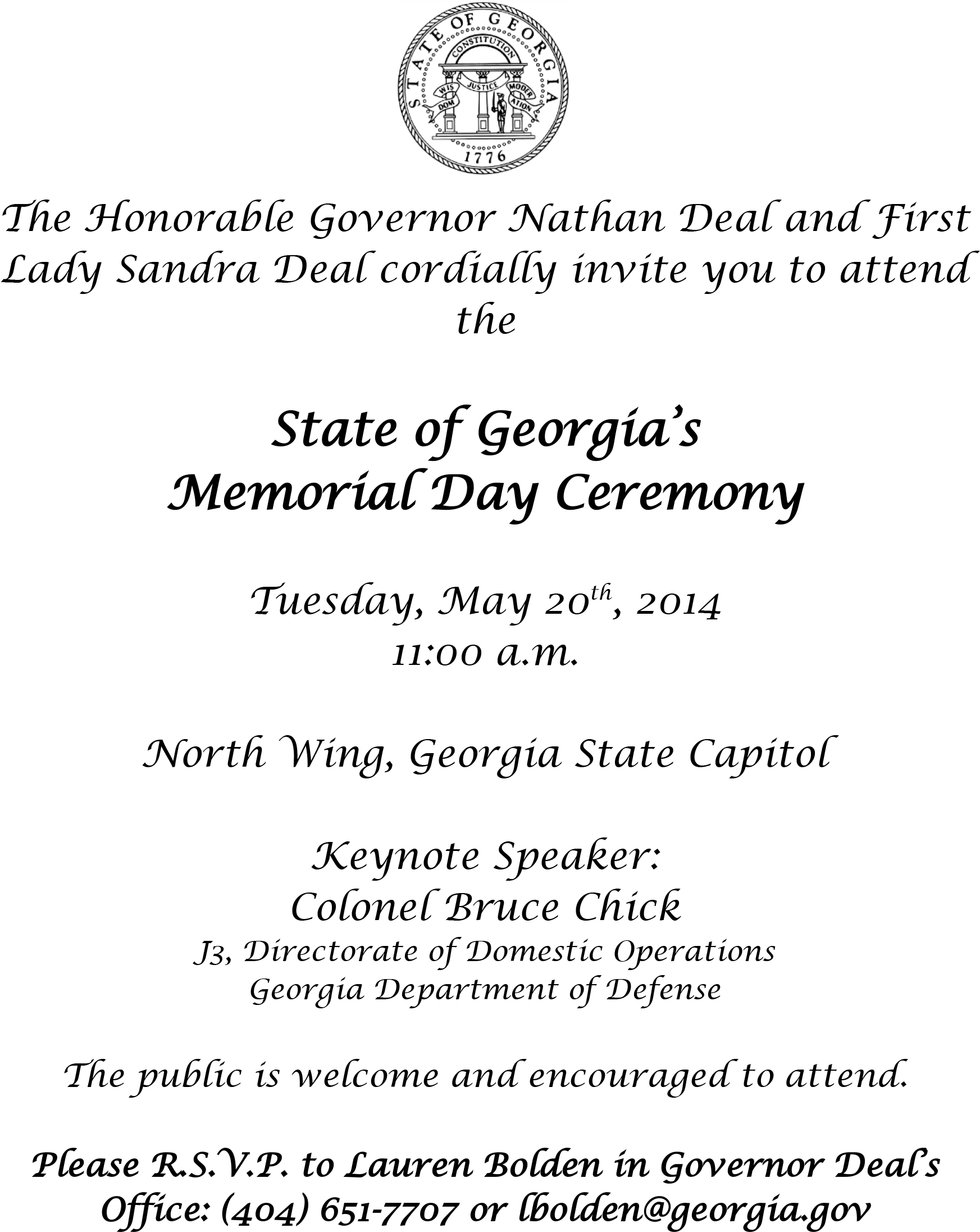 2014 Memorial Day Formal Invitation - Formal Invitation To The Government (1913x2261), Png Download