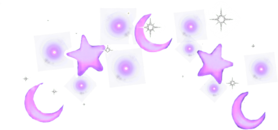 Crown Splash Moon Purple Stars Tumblr - Transparent Yellow Aesthetic (1024x1024), Png Download