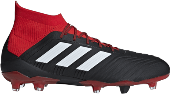 Adidas Predator 18.1 Red And Black (600x600), Png Download