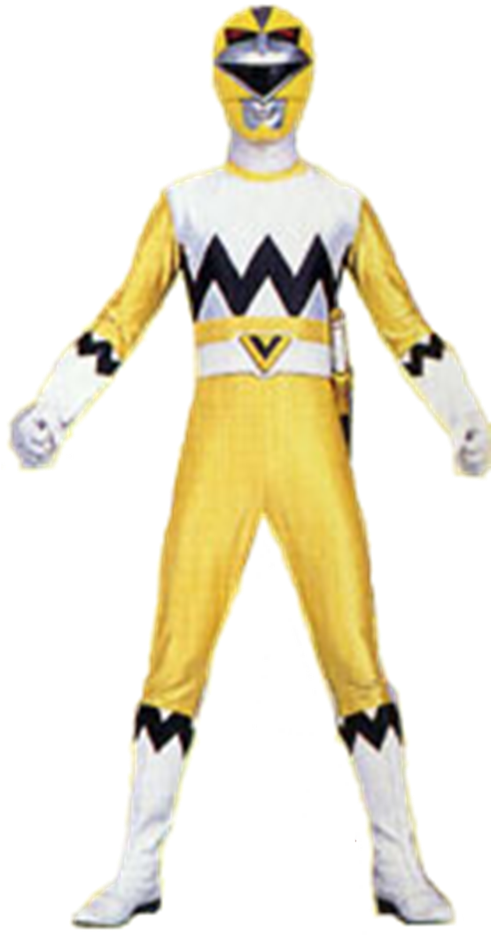 Yellow Galaxy Ranger & Ginga Yellow - Power Rangers Lost Galaxy (553x1063), Png Download