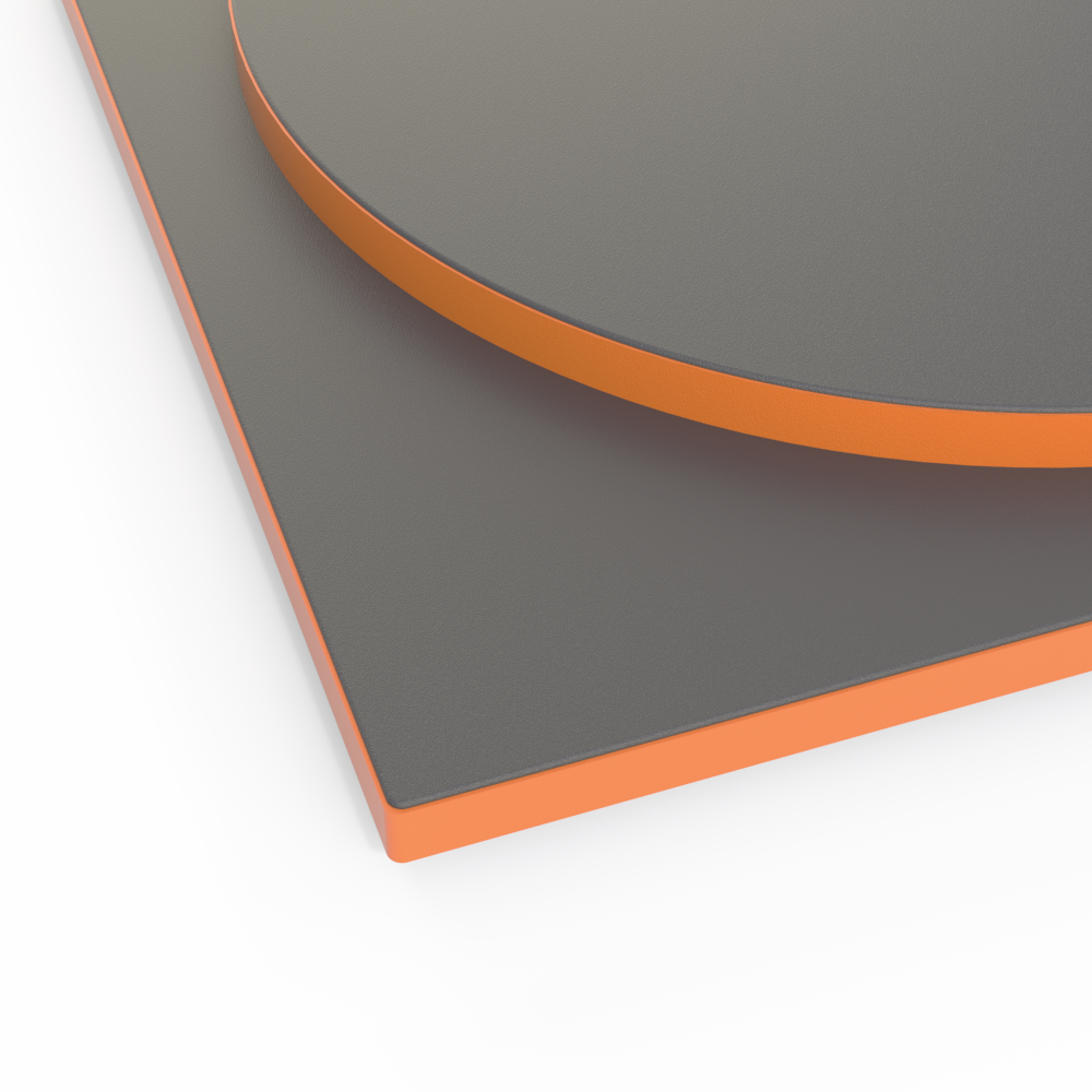 Laminate Table Top With Abs Edge Contrast (1000x1000), Png Download