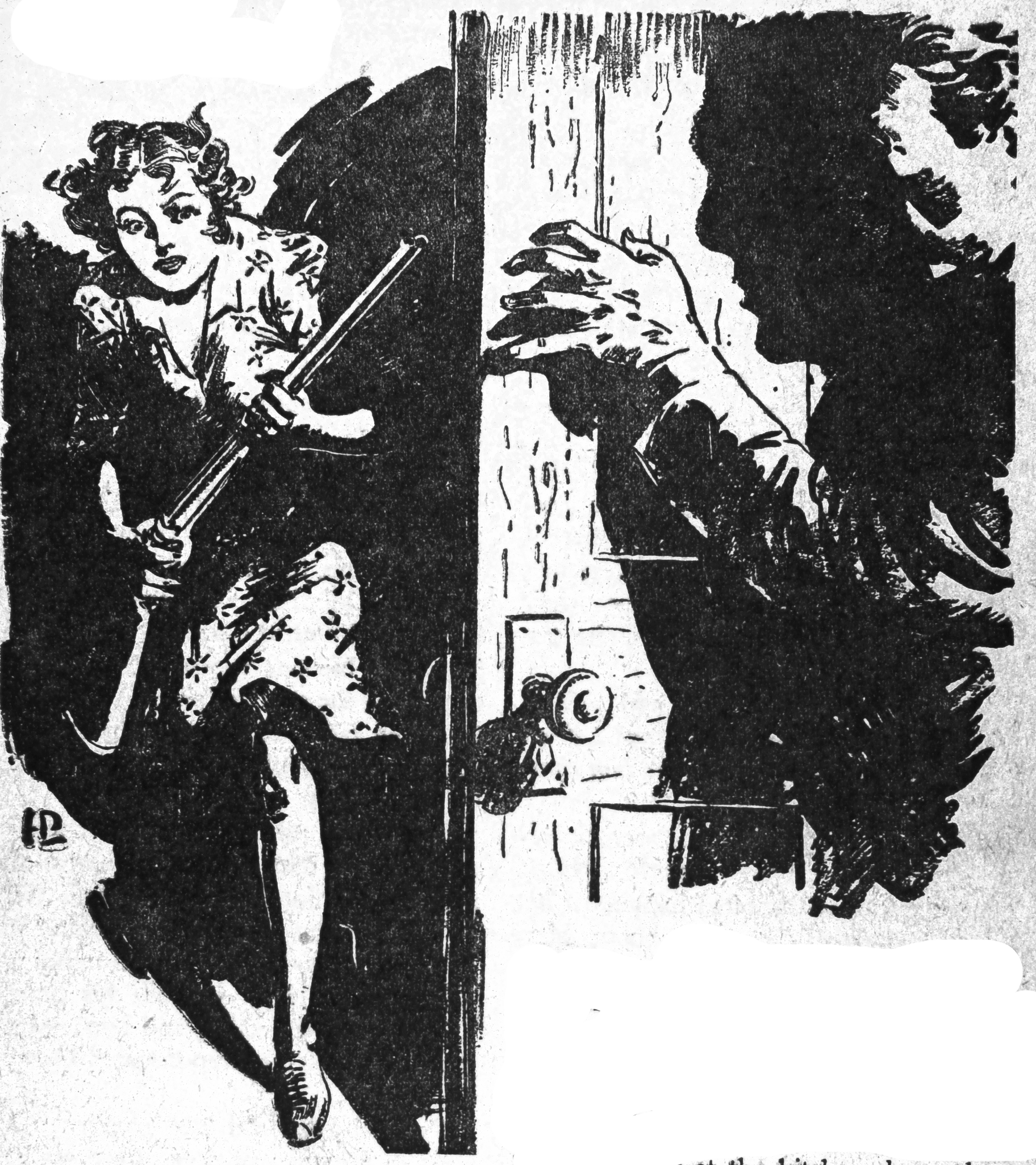 Hold Her Breath, She Headed For The Living Room - Illustration (1824x2052), Png Download