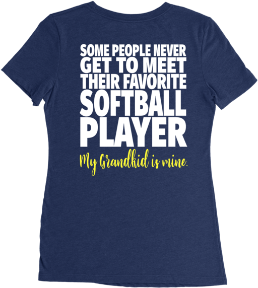 My Grandkid Is My Favorite Softball Player Shirts, - Brewers Performance T Shirt Giveaway (586x600), Png Download