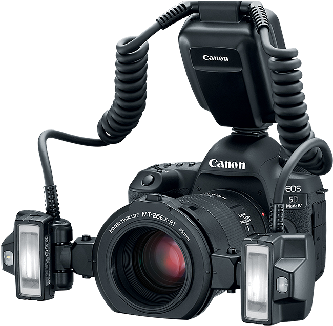 Canon Mt-26ex-rt Macro Twin Lite Flash Unit (1200x675), Png Download