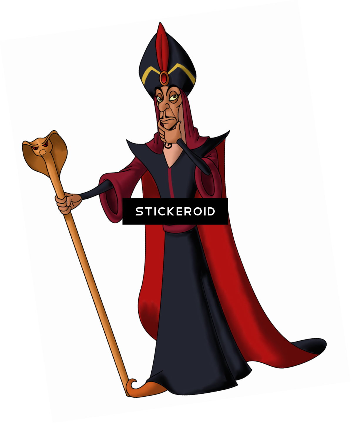 Jafar Aladdin Cartoons Disney - Jafar In Aladdin (1195x1439), Png Download