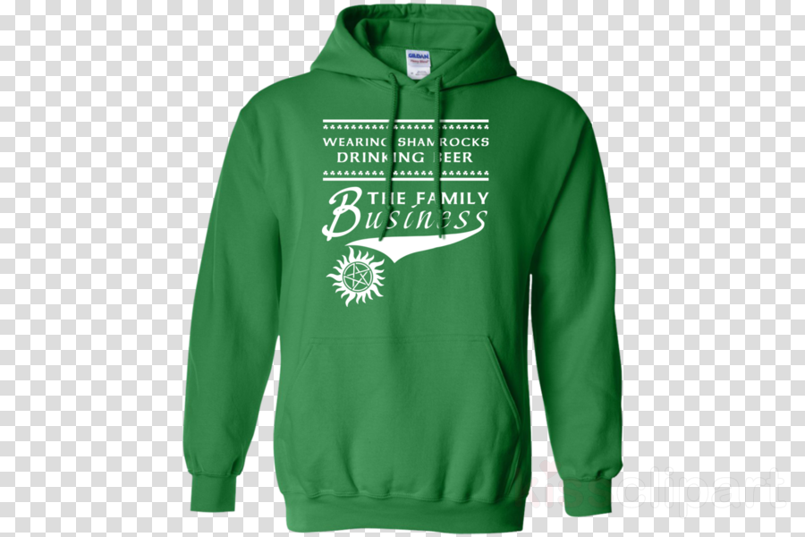 Pickle Rick Sweatshirt Clipart T-shirt Hoodie - Drinking Beer Supernatural The Family Business Winchester (900x600), Png Download