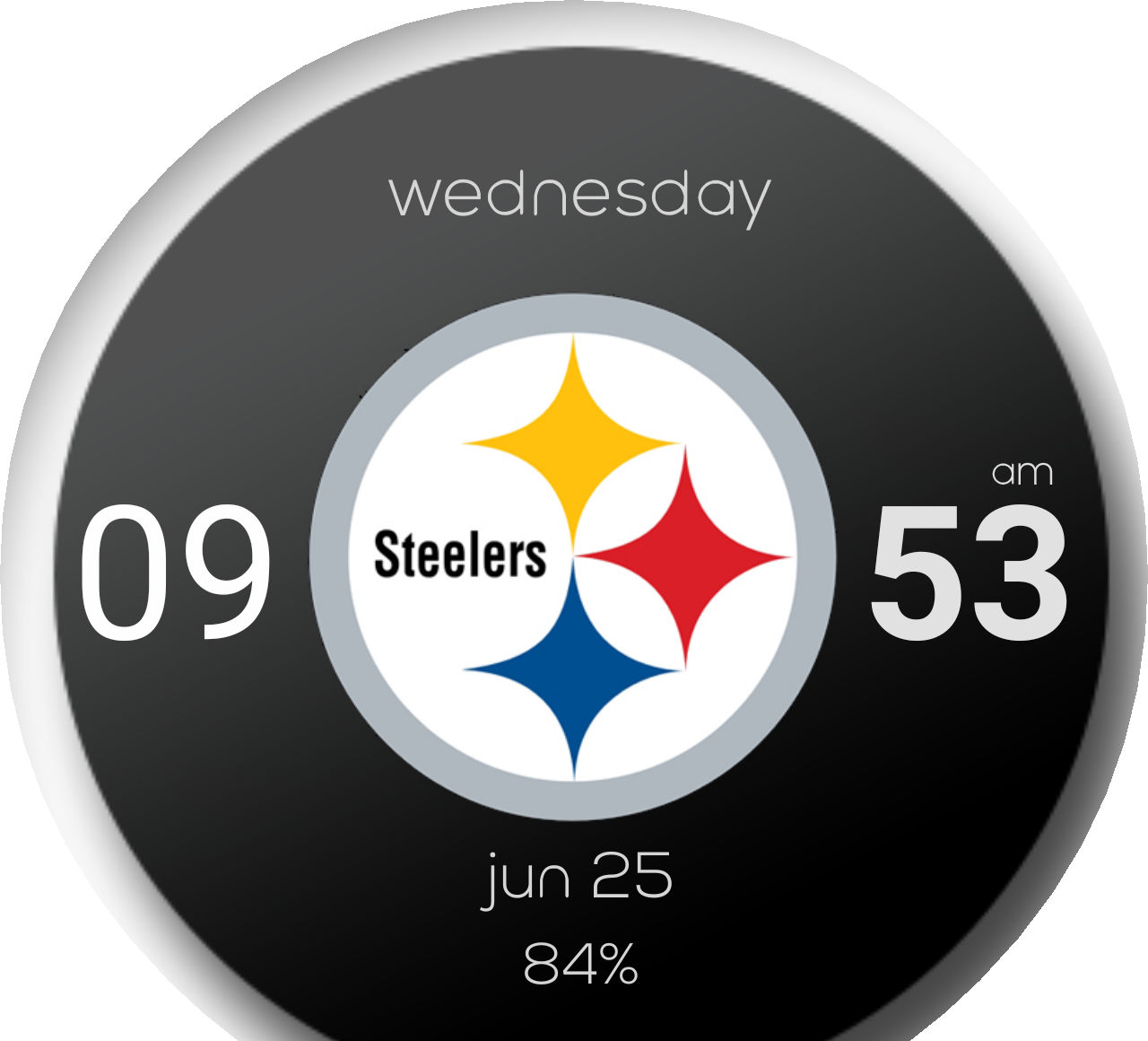 Steelers Watch Face Preview (1280x1160), Png Download