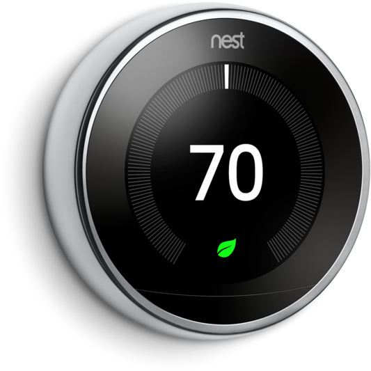 Nest Learning Thermostat 3rd Generation - Nest Learning Thermostat Copper (600x600), Png Download