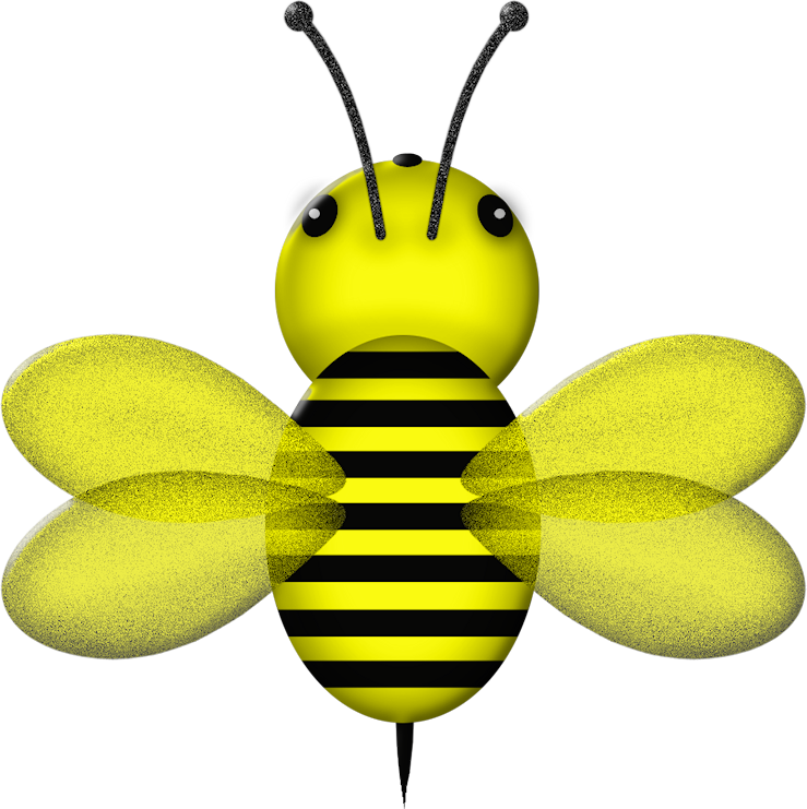Ϧeeʂ ‿✿⁀ - Bee (739x741), Png Download