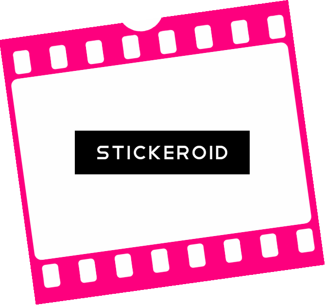 Pink Filmstrip Pic - Film Strip Image Transparent (669x628), Png Download